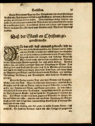 Daß der Glaub an Christum gegerecht mache