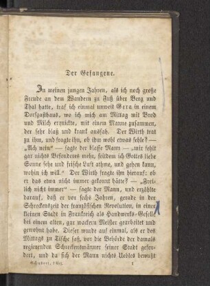 Der Gefangene.