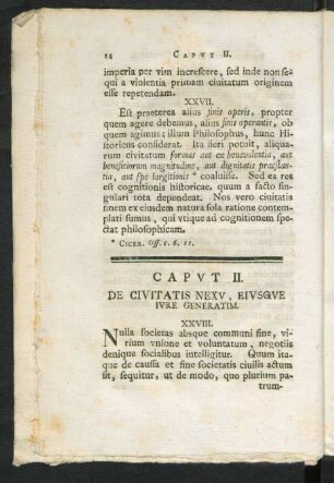 Caput II. De Civitatis Nexu, Eiusque Iure Generatim