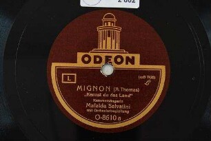 Mignon : "Kennst du das Land" / (A. Thomas)