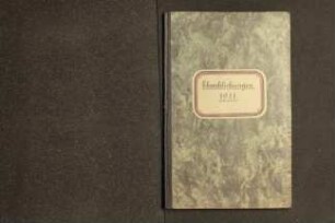 Namensverzeichnis Heiratsregister Lemgo 1911