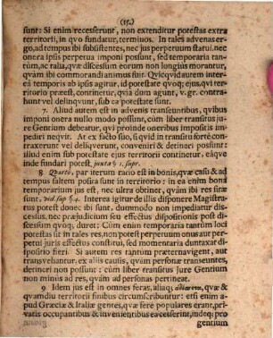 Disputatio Ordinaria Iuris Civilis Et Gentium, De Fundata In Territorio, Et Plurium Locorum Concurrente Potestate