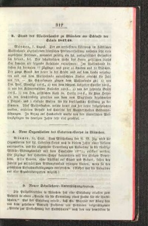 Neue Organisationen des Cadetten-Corps in München