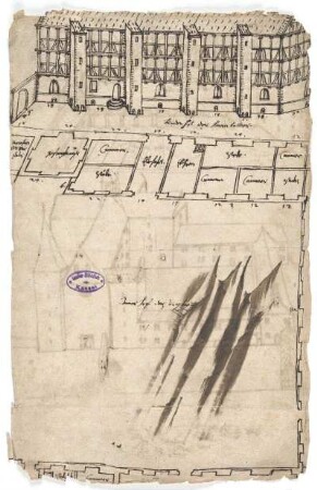 Breitenau, ehem. Kloster, Klausur und Herrenhaus im nordwestlichen Vorhof