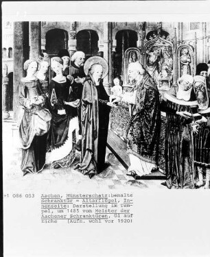 Aachener Marientafeln — Darbringung im Tempel