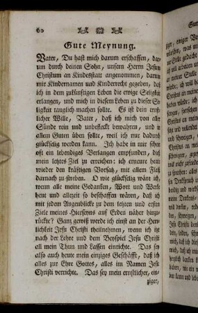 Gute Meynung.