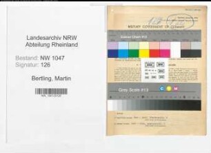 Entnazifizierung Martin Bertling , geb. 23.02.1898 (Berufsberater)