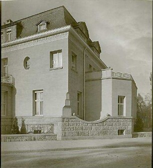 Billing, Hermann; Karlsruhe, Moltkestr. 33 / Weberstr.; Villa Hauptmann Bahls (Villa Billing) - Außenansicht