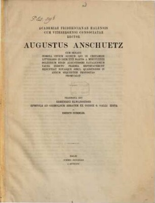 Ermenrici Elwangensis Epistola ad Grimoldum Abbatem ex Codice S. Galli