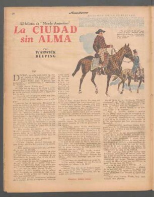 La ciudad sin alma : El folletín de "Mundo Argentino"