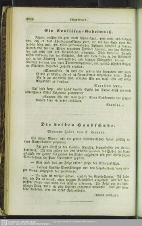 Ein Coulissen-Geheimniß