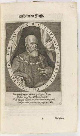 Bildnis Gvilielmvs V., Vtriusque Bavariae Dvx
