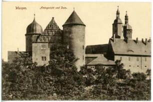 Wurzen. Amtsgericht und Dom