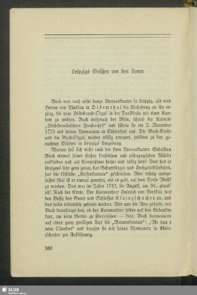 Leipzigs Größen vor den Toren