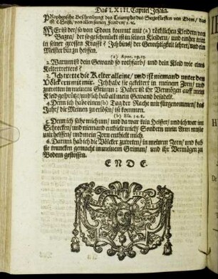 Das LXIII. Capitel Jesaia.