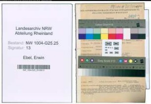 Entnazifizierung Erwin Ebel , geb. 30.10.1906 (Prokurist)