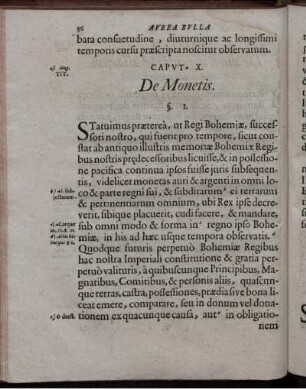 Caput X. De Monetis