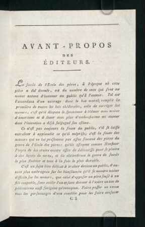 53-55, Avant-Propos des Éditeurs