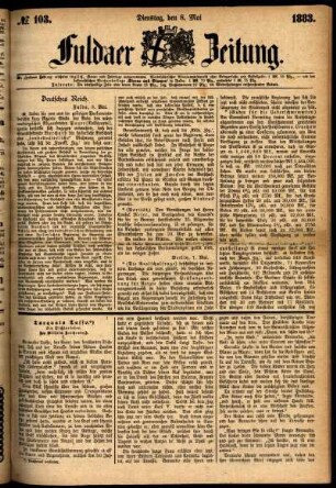 Ausgabe vom Dienstag, den 08. Mai 1883.