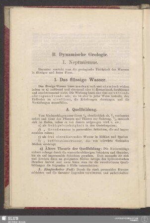 B. Dynamische Geologie