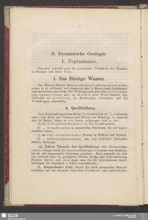 B. Dynamische Geologie
