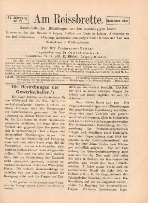 Nr. 12. Dezember 1918.