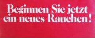 Werbeaufkleber für "Reemtsma"-Zigaretten