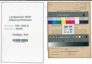 Entnazifizierung Karl Hoeltgen, geb. 31.12.1907 (Buchdrucker)