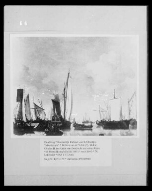 Charles II. im Hafen von Dordrecht auf seiner Reise von Moerdijk nach Delft (1660)