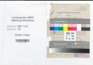 Entnazifizierung Franz Dreier , geb. 25.04.1902 (Landesoberinspektor)