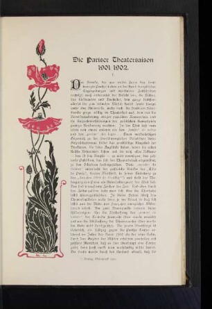 Die Pariser Theatersaison 1901/1902