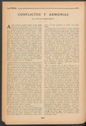 Conflictos y armonias