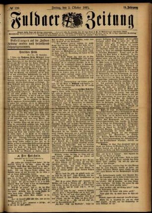 Ausgabe vom Freitag, den 02. Oktober 1891.
