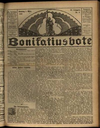 Ausgabe vom Sonntag, den 01. März 1925.