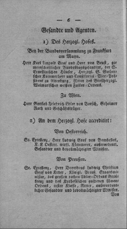 Gesandte und Agenten