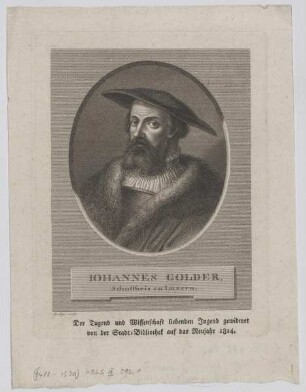 Bildnis des Iohannes Golder