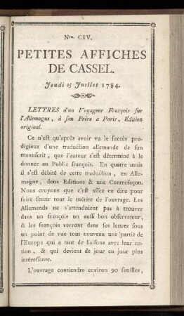 No CIV (Jeudi 15 Juillet 1784)