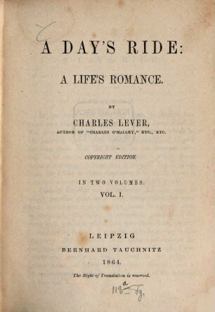 A day's ride : a life's romance. 1