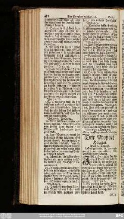Der Prophet Haggai.