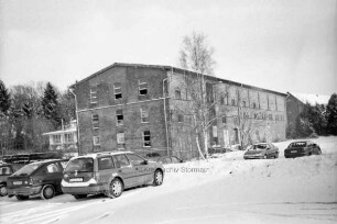 Kulturzentrum Marstall: Nebengebäude: alte Scheune im Winter