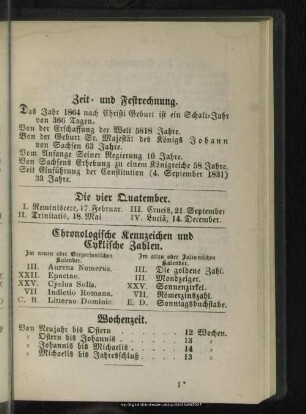 Zeit- und Festrechnung