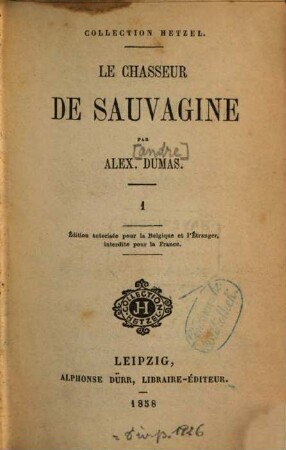 Le chasseur de Sauvagine, 1