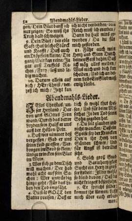 52-59, Abendmahls-Lieder