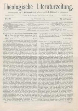 697-698 [Rezension] Spiegelberg, Wilhelm, Der Aufenthalt Israels in Aegypten