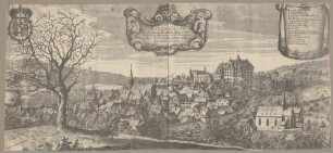 Baden Civitas Serenissimorum Marchionum huius nominis Residentia et Metropolis ciuitas anitquissima a Marco Aurelio Antonino condita vtimeri diem versus spectatur