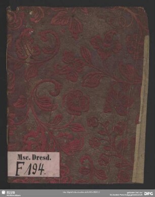 Nota di tutte le pietre, che è fabbricato la cappella di Sua Altezza Reale nominata San Lorenzo - Mscr.Dresd.F.194