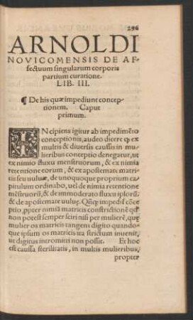Arnoldi Novicomensis De Affectuum singularum corporis partium curatione. Lib. III.
