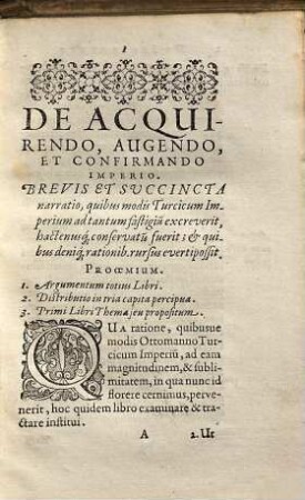 De incremento, conservatione et occasu imperiorum : libri tres, in quibus de imperii turcici amplitudine, quibus nempe artificiis ad tantum fastigium excreverit, ... pertractantur et excutiuntur