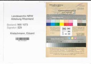 Entnazifizierung Eduard Kretschmann , geb. 25.06.1900 (Lehrer)