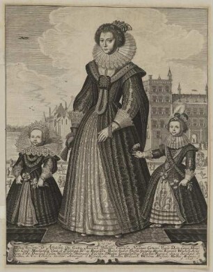 Gruppenbildnis der Amalia von Oranien, des Wilhelm II. von Oranien, der Luise Henriette von Oranien